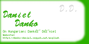 daniel danko business card